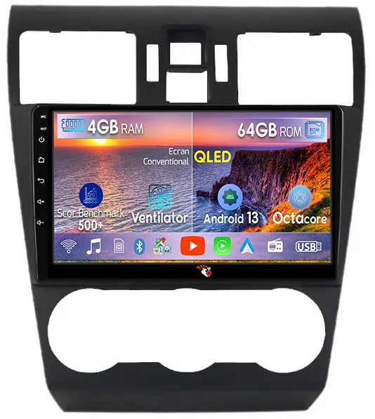 Navigatie dedicata Subaru Forester 2013-2014, 4 GB RAM 64 ROM, Android 13, Display QLED, 9", DSP, Carplay, Android Auto, Internet, Youtube , Waze , WI-FI , USB [1]