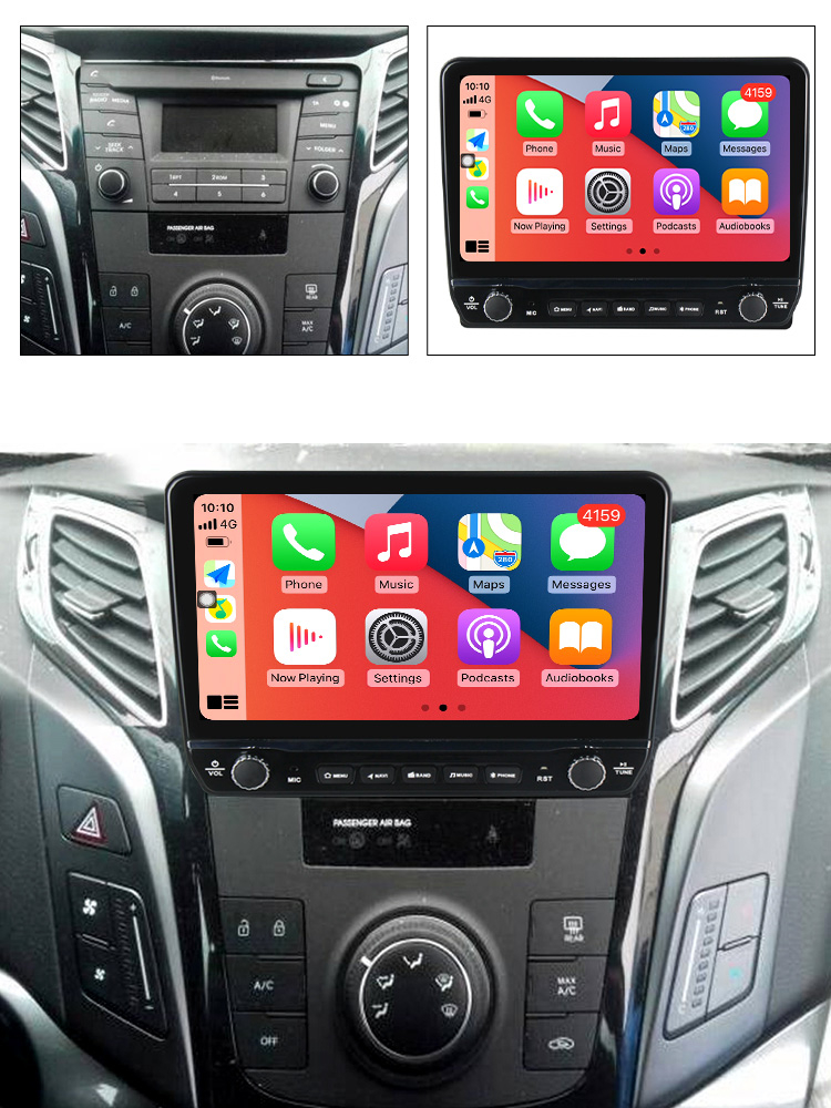 Navigatie dedicata i40 2016 cu butoane rotative model 2024, 9 Inch, 2GB RAM 32GB ROM, Quadcore, Android 13, WiFi, Bluetooth, Magazin Play [4]
