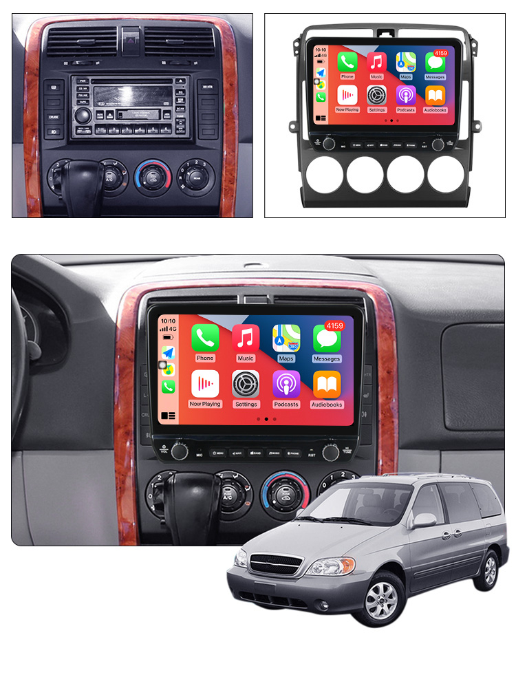 Navigatie dedicata Carnival 2002-2006 Negru/Argintiu cu butoane rotative model 2024, 9 Inch, 2GB RAM 32GB ROM, Quadcore, Android 13, WiFi, Bluetooth, Magazin Play [5]