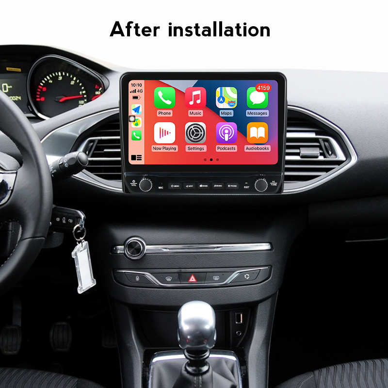 Navigatie dedicata Peugeot 308 2013 - 2017 cu butoane rotative model 2024, 9 Inch, 2GB RAM 32GB ROM, Quadcore, Android 13, WiFi, Bluetooth, Magazin Play [3]