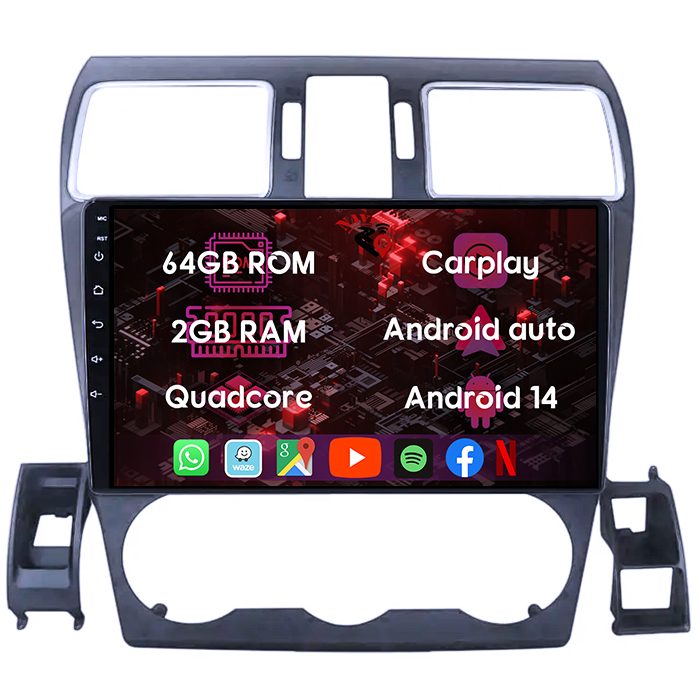 (Resigilata) Navigatie dedicata Subaru Forester 2015-2017, 2GB RAM 32GB ROM, Quad Core, Display 9" IPS Full HD, Carplay, Android 13, Bluetooth, Magazin Play, Suport camere AHD [10]