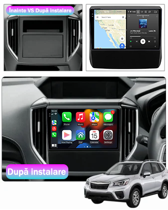 Navigatie dedicata Subaru Forester 2018-2021, 12GB RAM 256GB ROM, Android 13, Rezolutie 2K, Display QLED, 9", DSP, Carplay, Android Auto, Internet, Youtube, Waze, Wi Fi, USB [4]