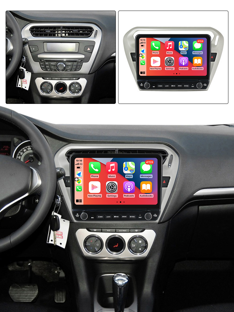Navigatie dedicata Peugeot 301 2013-2016 cu butoane rotative model 2024, 4 GB RAM 64 ROM, Quadcore, Android 13, Display QLED, 9", DSP, Carplay, Android Auto, Internet, Youtube , Waze , WI-FI [4]