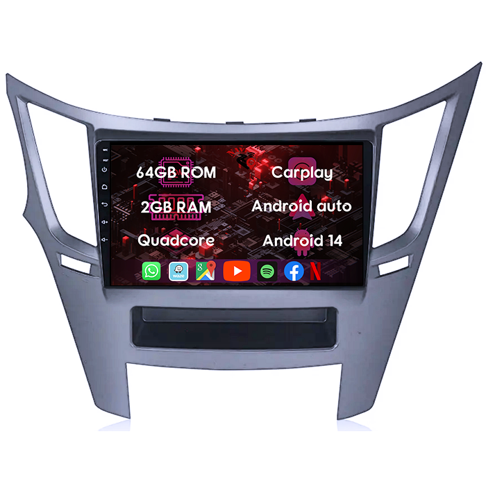 (Resigilata) Navigatie dedicata Subaru Legacy Outback 2009-2014, 2GB RAM 32GB ROM, Quad Core, Display 9" IPS Full HD, Carplay, Android 13, Bluetooth, Magazin Play, Suport camere AHD [8]