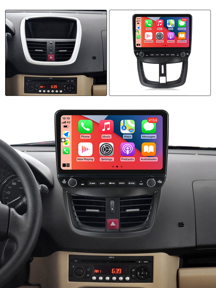 Navigatie dedicata Peugeot 207 2006-2015 cu butoane rotative model 2024, 9 Inch, 2GB RAM 32GB ROM, Quadcore, Android 13, WiFi, Bluetooth, Magazin Play [4]