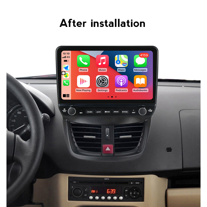 Navigatie dedicata Peugeot 207 2006-2015 cu butoane rotative model 2024, 9 Inch, 2GB RAM 32GB ROM, Quadcore, Android 13, WiFi, Bluetooth, Magazin Play [3]