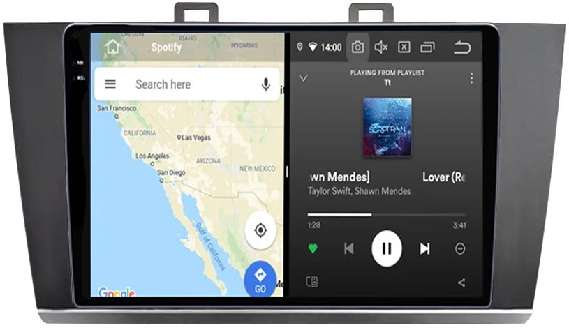 Navigatie dedicata Subaru Legacy Outback 2015-2018, 12GB RAM 256GB ROM, Android 13, Rezolutie 2K, Display QLED, 9", DSP, Carplay, Android Auto, Internet, Youtube, Waze, Wi Fi, USB [2]