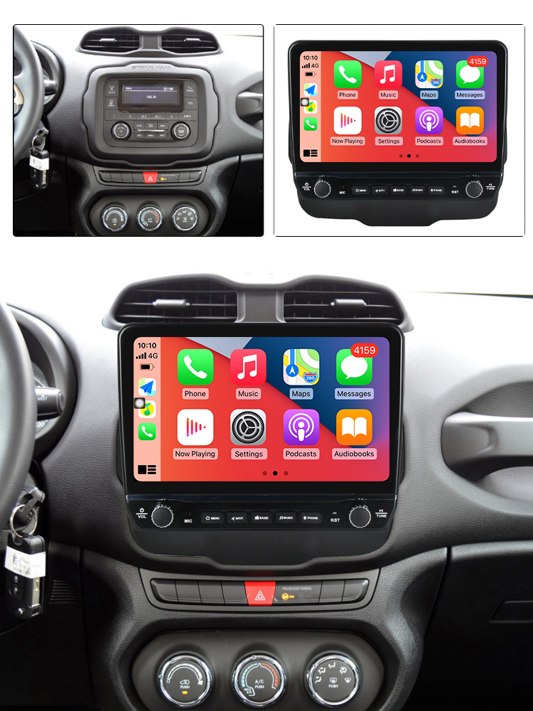 Navigatie dedicata Renegade 2014-2018 cu butoane rotative model 2024, 9 Inch, 2GB RAM 32GB ROM, Quadcore, Android 13, WiFi, Bluetooth, Magazin Play [4]