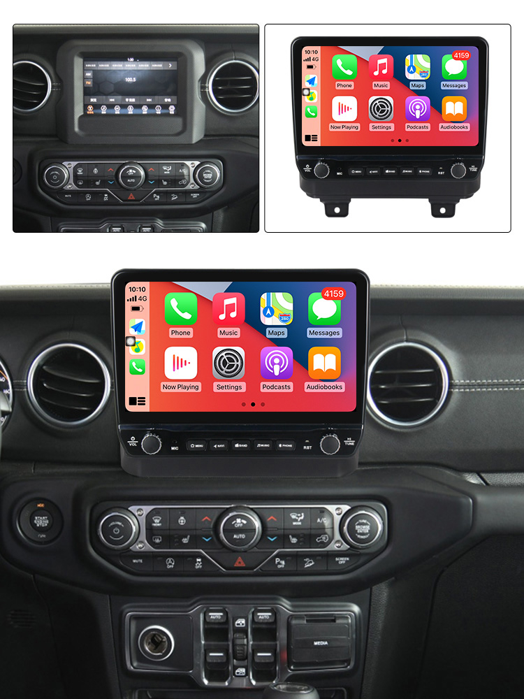 Navigatie dedicata Wrangler 2018-2019 cu butoane rotative model 2024, 9 Inch, 2GB RAM 32GB ROM, Quadcore, Android 13, WiFi, Bluetooth, Magazin Play [4]