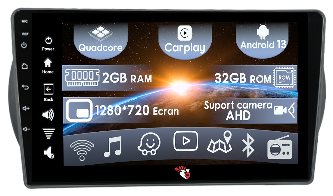 (Resigilata) Navigatie dedicata Suzuki Alto 2013-, 2GB RAM 32GB ROM, Quad Core, Display 9" IPS Full HD, Carplay, Android 13, Bluetooth, Magazin Play, Suport camere AHD [1]