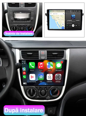 Navigatie dedicata Suzuki Celerio 2014+, 12GB RAM 256GB ROM, Android 13, Rezolutie 2K, Display QLED, 9", DSP, Carplay, Android Auto, Internet, Youtube, Waze, Wi Fi, USB [5]