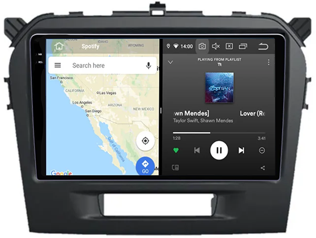 Navigatie dedicata Suzuki Grand Vitara ( 2016 + ), 12GB RAM 256GB ROM, Android 13, Rezolutie 2K, Display QLED, 9", DSP, Carplay, Android Auto, Internet, Youtube, Waze, Wi Fi, USB [2]