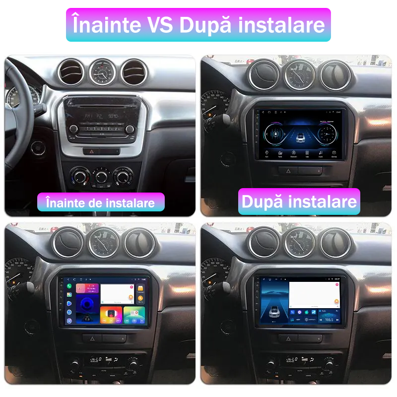 (Resigilata) Navigatie dedicata Suzuki Grand Vitara 2016+, 2GB RAM 32GB ROM, Quad Core, Display 9" IPS Full HD, Carplay, Android 13, Bluetooth, Magazin Play, Suport camere AHD [5]