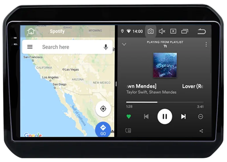 Navigatie dedicata Suzuki Ignis 2016-2020, 12GB RAM 256GB ROM, Android 13, Rezolutie 2K, Display QLED, 9", DSP, Carplay, Android Auto, Internet, Youtube, Waze, Wi Fi, USB [2]