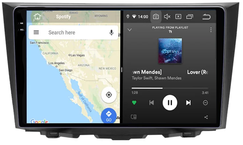 Navigatie dedicata Suzuki Kizashi 2009-2015, 12GB RAM 256GB ROM, Android 13, Rezolutie 2K, Display QLED, 9", DSP, Carplay, Android Auto, Internet, Youtube, Waze, Wi Fi, USB [2]
