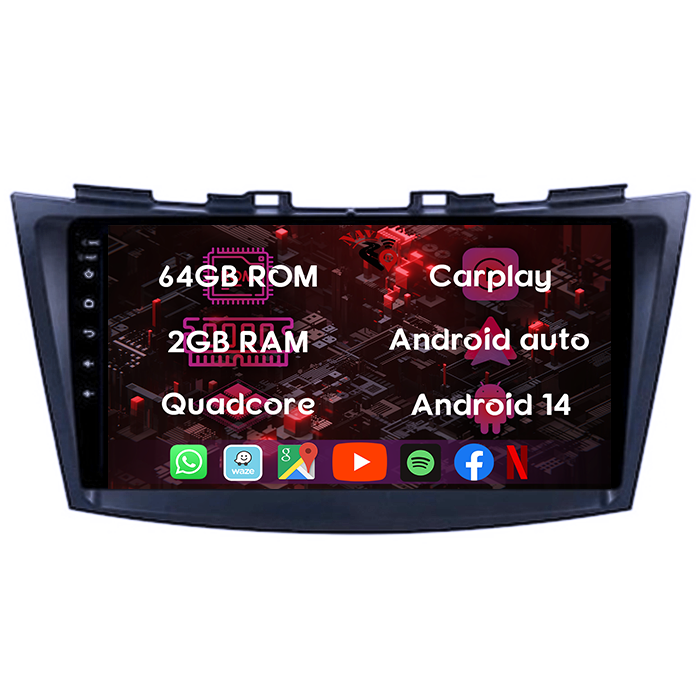 (Resigilata) Navigatie dedicata Suzuki Swift 2010-2017, 2GB RAM 32GB ROM, Quad Core, Display 9" IPS Full HD, Carplay, Android 13, Bluetooth, Magazin Play, Suport camere AHD [9]