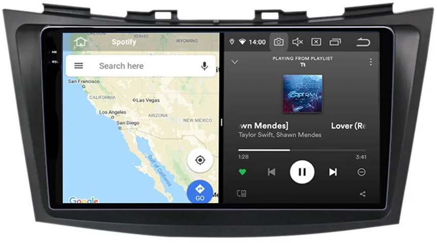 Navigatie dedicata Suzuki Swift 2011-2015, 12GB RAM 256GB ROM, Android 13, Rezolutie 2K, Display QLED, 9", DSP, Carplay, Android Auto, Internet, Youtube, Waze, Wi Fi, USB [4]