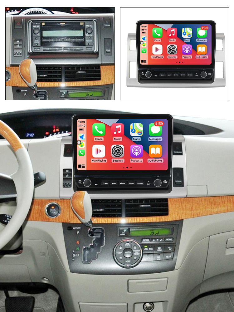 Navigatie dedicata Previa 2006-2012 cu butoane rotative model 2024, 10 Inch, 2GB RAM 32GB ROM, Quadcore, Android 13, WiFi, Bluetooth, Magazin Play [4]
