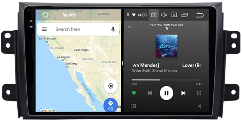 Navigatie dedicata Suzuki SX4 2006-2012, 12GB RAM 256GB ROM, Android 13, Rezolutie 2K, Display QLED, 9", DSP, Carplay, Android Auto, Internet, Youtube, Waze, Wi Fi, USB [2]