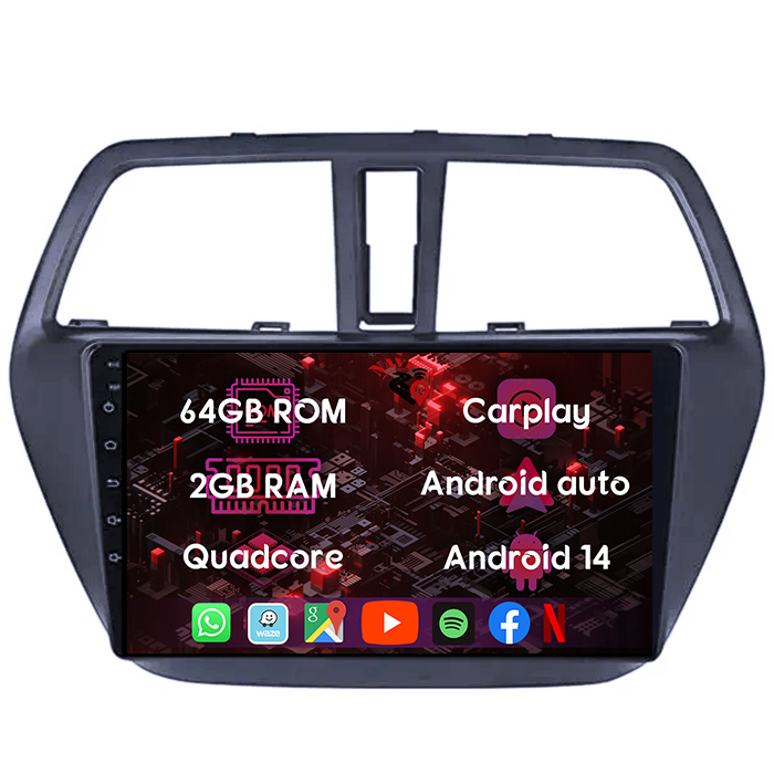 (Resigilata) Navigatie dedicata Suzuki SX4 2014 S Cross, 2GB RAM 32GB ROM, Quad Core, Display 9" IPS Full HD, Carplay, Android 13, Bluetooth, Magazin Play, Suport camere AHD [6]