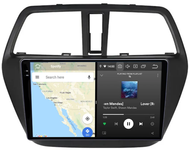 Navigatie dedicata Suzuki SX4 2014 S Cross, 12GB RAM 256GB ROM, Android 13, Rezolutie 2K, Display QLED, 9", DSP, Carplay, Android Auto, Internet, Youtube, Waze, Wi Fi, USB [3]