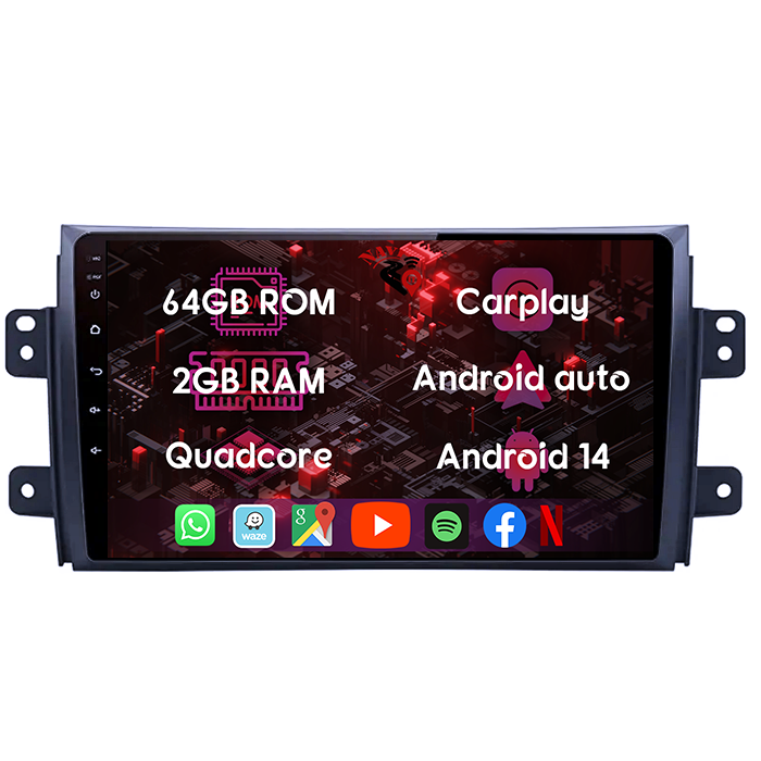 (Resigilata) Navigatie dedicata Suzuki SX4, 2GB RAM 32GB ROM, Quad Core, Display 9" IPS Full HD, Carplay, Android 13, Bluetooth, Magazin Play, Suport camere AHD [10]