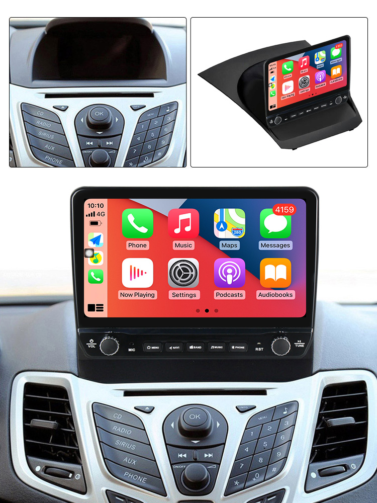 Navigatie dedicata Ford Fiesta 2008-2017 cu butoane rotative model 2024, 4 GB RAM 64 ROM, Quadcore, Android 13, Display QLED, 9", DSP, Carplay, Android Auto, Internet, Youtube , Waze , WI-FI [4]