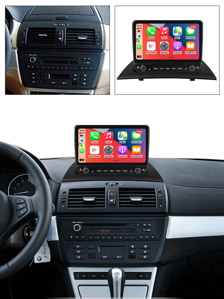 Navigatie dedicata BMW X3 E83 2004-2012 cu butoane rotative model 2024, 9 Inch, 2GB RAM 32GB ROM, Quadcore, Android 13, WiFi, Bluetooth, Magazin Play [4]
