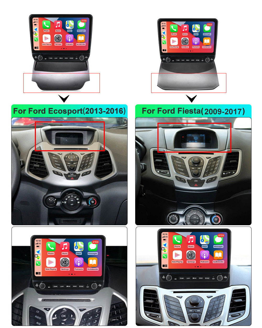 Navigatie dedicata Ford Fiesta 2008-2017 cu butoane rotative model 2024, 9 Inch, 2GB RAM 32GB ROM, Quadcore, Android 13, WiFi, Bluetooth, Magazin Play [8]