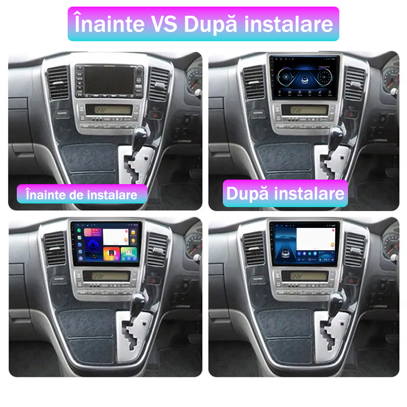 Navigatie dedicata Toyota Alphard 2002-2008, 4GB RAM 64GB ROM, Octacore, Android 13, Display QLED 9", DSP, Carplay, Android Auto, Internet, Youtube, Waze, WIFI, Bluetooth [8]
