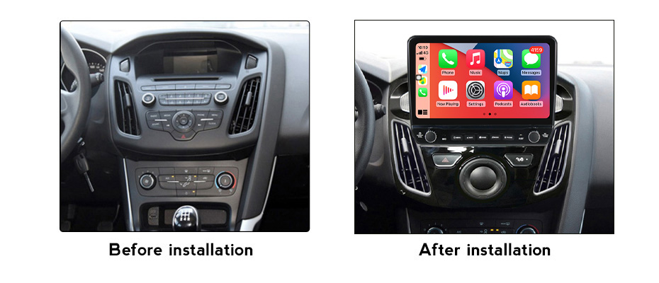 Navigatie dedicata Ford Focus 2011-2015 cu butoane rotative model 2024, 2GB RAM 32GB ROM, Android 13, Display QLED, 9", DSP, Carplay, Android Auto, Internet, Youtube , Waze , WI-FI [4]