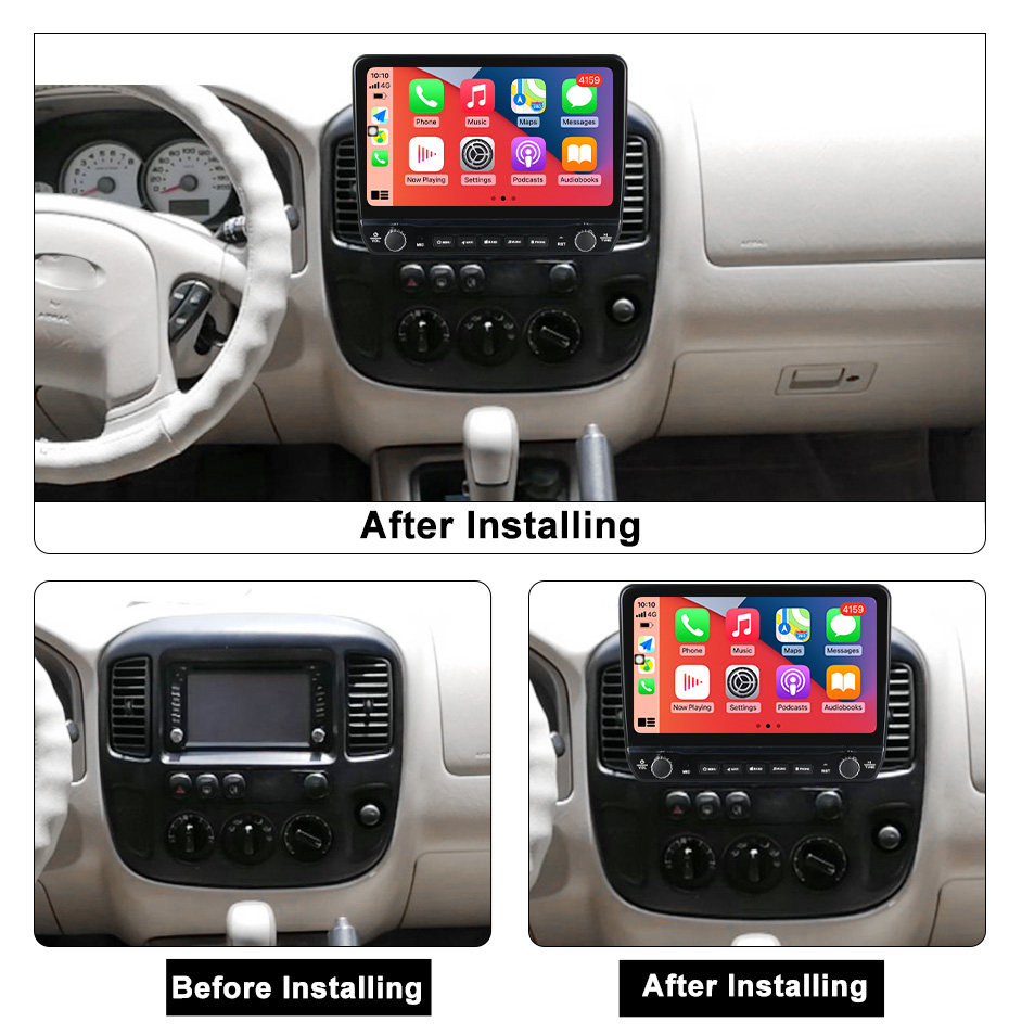 Navigatie dedicata Escape 2000-2007 cu butoane rotative model 2024, 9 Inch, 2GB RAM 32GB ROM, Quadcore, Android 13, WiFi, Bluetooth, Magazin Play [5]