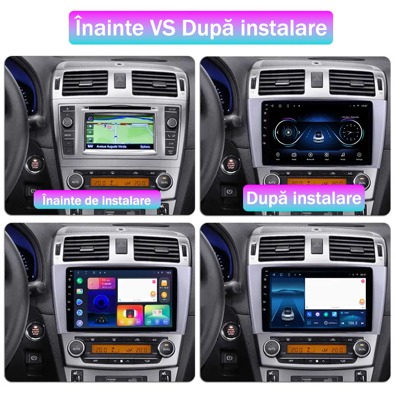(Resigilata) Navigatie dedicata Toyota Avensis ( 2008 - 2015 ), 2GB RAM 32GB ROM, Quad Core, Display 9" IPS Full HD, Carplay, Android 13, Bluetooth, Magazin Play, Suport camere AHD [5]