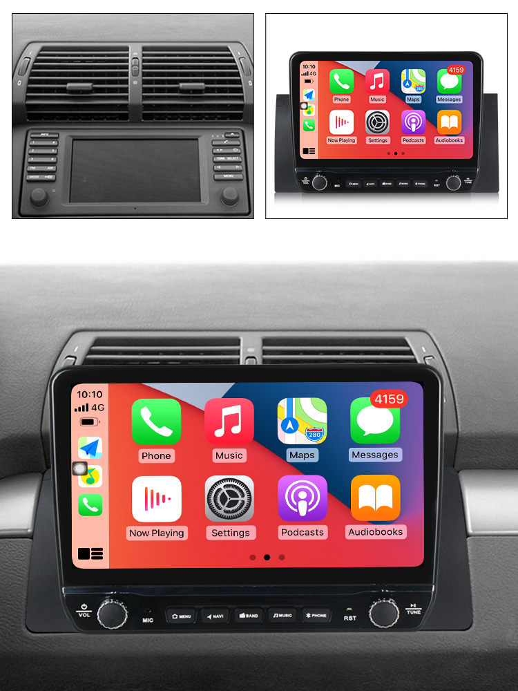 Navigatie dedicata X5 1999-2006 cu butoane rotative model 2024, 9 Inch, 2GB RAM 32GB ROM, Quadcore, Android 13, WiFi, Bluetooth, Magazin Play [4]