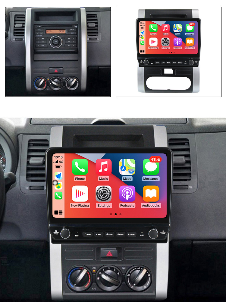 Navigatie dedicata X-Trail 2007-2015 cu butoane rotative model 2024, 10 Inch, 2GB RAM 32GB ROM, Quadcore, Android 13, WiFi, Bluetooth, Magazin Play [4]