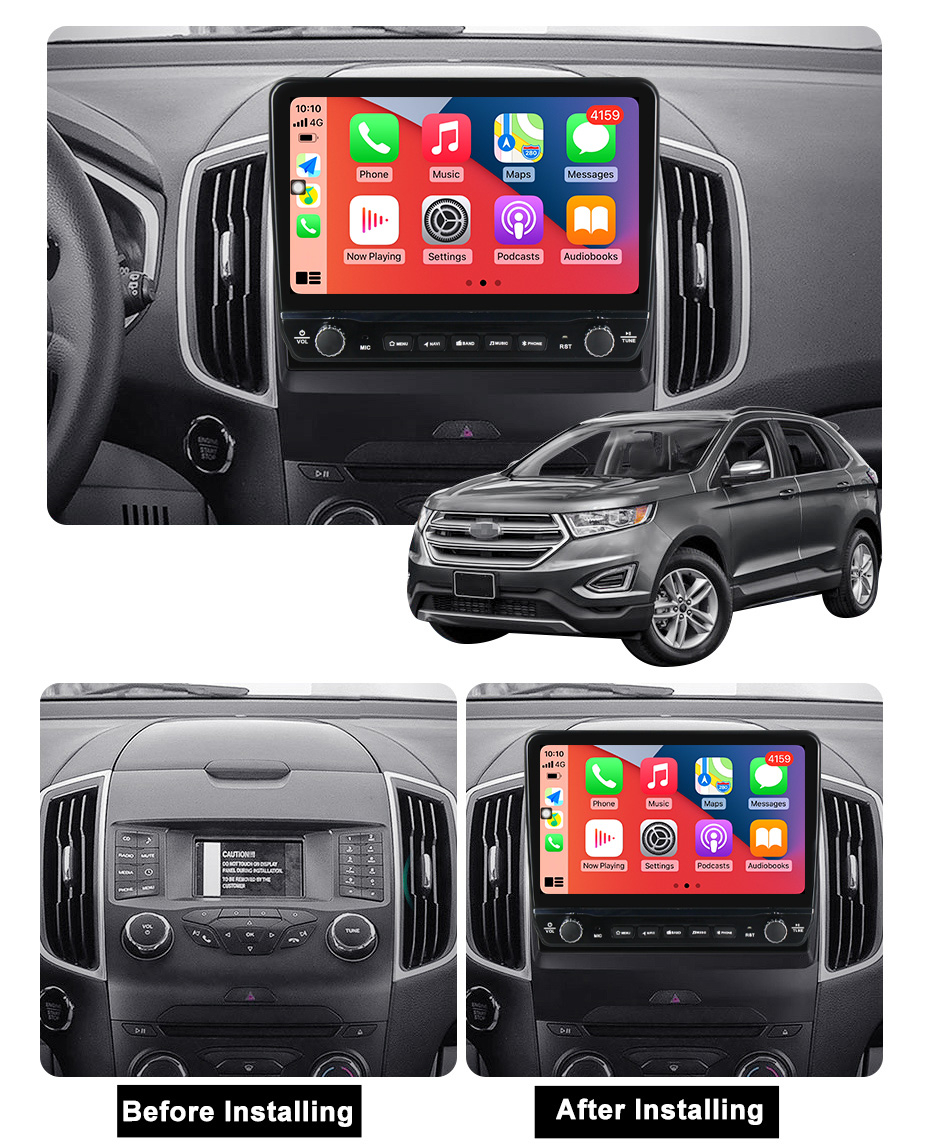 Navigatie dedicata Edge 2015-2018 cu butoane rotative model 2024, 9 Inch, 2GB RAM 32GB ROM, Quadcore, Android 13, WiFi, Bluetooth, Magazin Play [5]