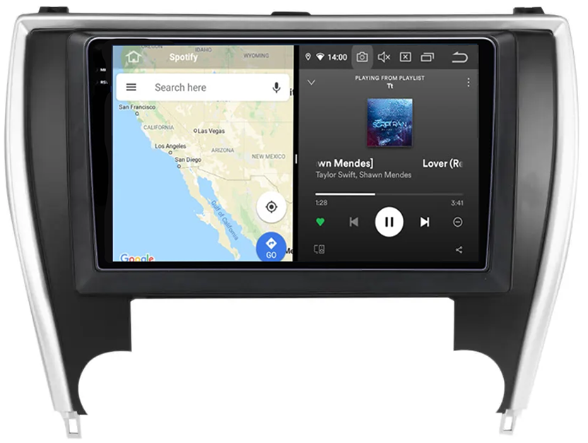 Navigatie dedicata Toyota Camry 2014-2017, 12GB RAM 256GB ROM, Android 13, Rezolutie 2K, Display QLED, 10", DSP, Carplay, Android Auto, Internet, Youtube, Waze, Wi Fi, USB [4]