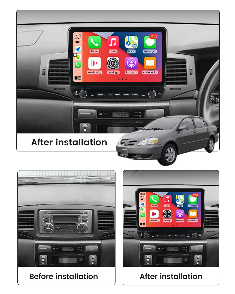 Navigatie dedicata Corolla 9 E120 2004-2006 cu butoane rotative model 2024, 9 Inch, 2GB RAM 32GB ROM, Quadcore, Android 13, WiFi, Bluetooth, Magazin Play [5]