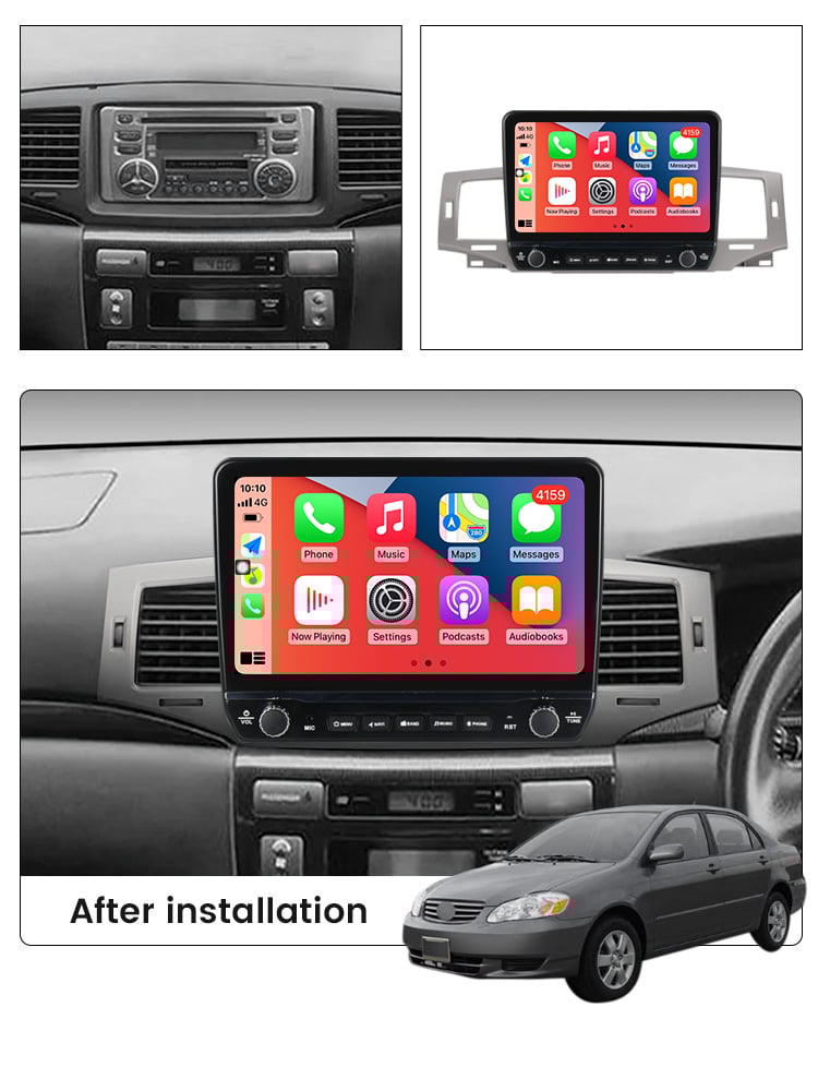 Navigatie dedicata Corolla 9 E120 2004-2006 cu butoane rotative model 2024, 9 Inch, 2GB RAM 32GB ROM, Quadcore, Android 13, WiFi, Bluetooth, Magazin Play [4]