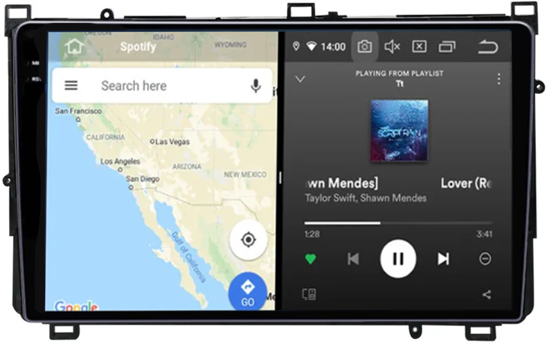 Navigatie dedicata Toyota Corolla 11 Auris E180 2017-2018, 12GB RAM 256GB ROM, Android 13, Rezolutie 2K, Display QLED, 9", DSP, Carplay, Android Auto, Internet, Youtube, Waze [2]