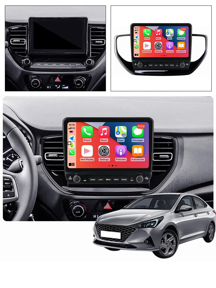 Navigatie dedicata Solaris 2 2020-2021 cu butoane rotative model 2024, 4 GB RAM 64 ROM, Quadcore, Android 13, Display QLED, 9", DSP, Carplay, Android Auto, Internet, Youtube , Waze , WI-FI [2]