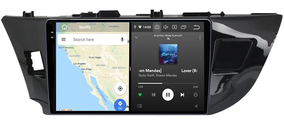 Navigatie dedicata Toyota Corolla 2013-2018, 12GB RAM 256GB ROM, Android 13, Rezolutie 2K, Display QLED, 9", DSP, Carplay, Android Auto, Internet, Youtube, Waze, Wi Fi, USB [3]
