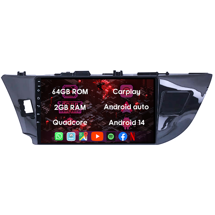 (Resigilata) Navigatie dedicata Toyota Corolla 2013-2018, 2GB RAM 32GB ROM, Quad Core, Display 9" IPS Full HD, Carplay, Android 13, Bluetooth, Magazin Play, Suport camere AHD [5]