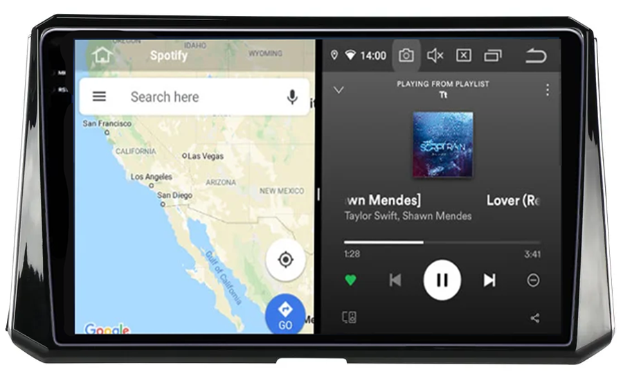 Navigatie dedicata Toyota Corolla 2018-2020, 12GB RAM 256GB ROM, Android 13, Rezolutie 2K, Display QLED, 9", DSP, Carplay, Android Auto, Internet, Youtube, Waze, Wi Fi, USB [3]