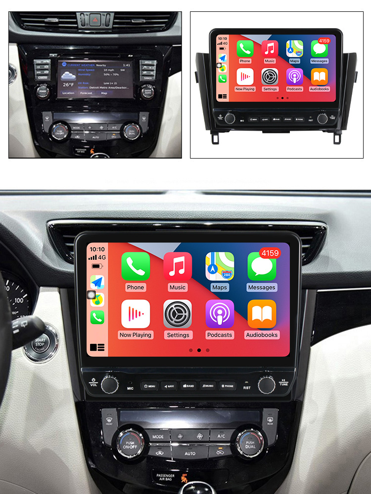 Navigatie dedicata X-Trail 2013-2017 cu butoane rotative model 2024, 10 Inch, 2GB RAM 32GB ROM, Quadcore, Android 13, WiFi, Bluetooth, Magazin Play [4]