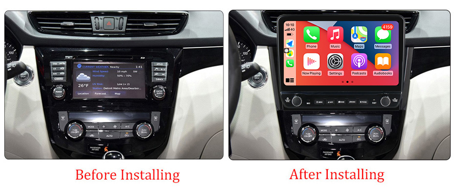 Navigatie dedicata X-Trail 2013-2017 cu butoane rotative model 2024, 10 Inch, 2GB RAM 32GB ROM, Quadcore, Android 13, WiFi, Bluetooth, Magazin Play [5]
