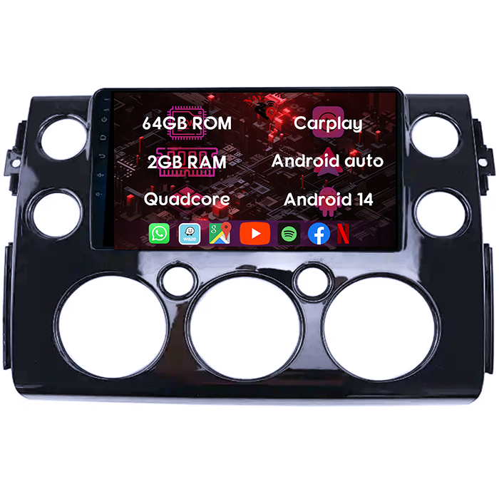 (Resigilata) Navigatie dedicata Toyota FJ 2013-2017 Black, 2GB RAM 32GB ROM, Quad Core, Display 9" IPS Full HD, Carplay, Android 13, Bluetooth, Magazin Play, Suport camere AHD [4]