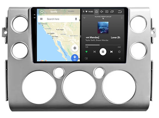 Navigatie dedicata Toyota FJ Cruiser J15 2006-2020, 12GB RAM 256GB ROM, Android 13, Rezolutie 2K, Display QLED, 9", DSP, Carplay, Android Auto, Internet, Youtube, Waze, Wi Fi, USB [2]