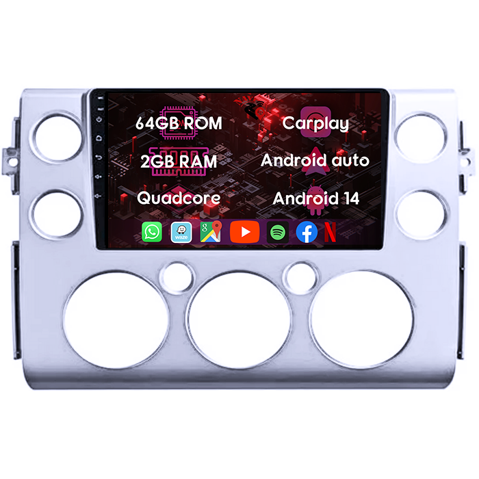 (Resigilata) Navigatie dedicata Toyota FJ Cruiser J15 2006-2020, 2GB RAM 32GB ROM, Quad Core, Display 9" IPS Full HD, Carplay, Android 13, Bluetooth, Magazin Play, Suport camere AHD [6]