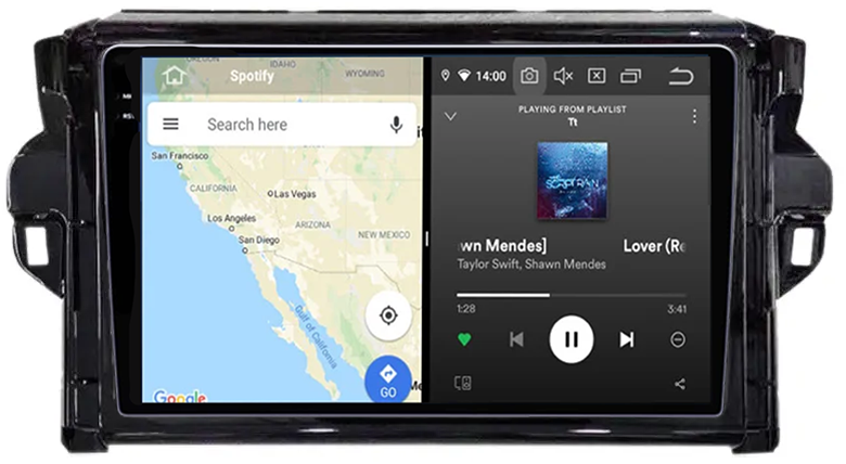 Navigatie dedicata Toyota Fortuner 2015-2020, 12GB RAM 256GB ROM, Android 13, Rezolutie 2K, Display QLED, 9", DSP, Carplay, Android Auto, Internet, Youtube, Waze, Wi Fi, USB [4]